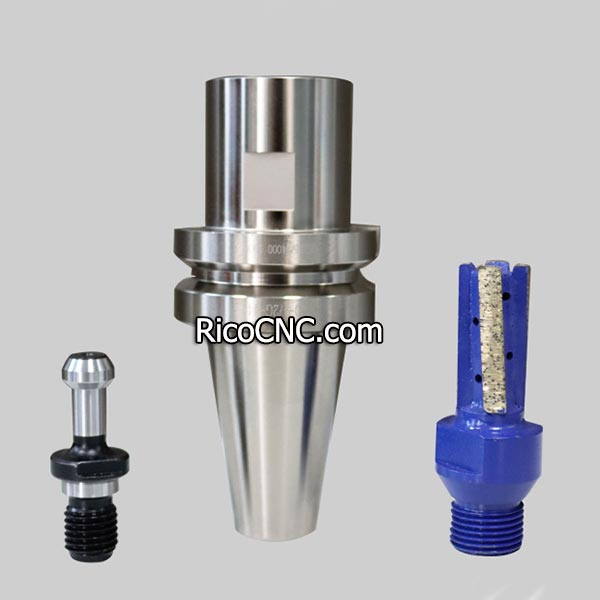 BT40 Toolholder G1/2 Gas Drill Point Holder for Stoneworking CNC