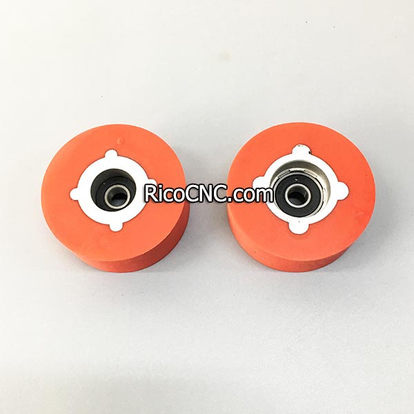 E1422E0033 Red Heat-resistant Wheels 60x8x24 Roller with 608 Bearing for Biesse Edgebander