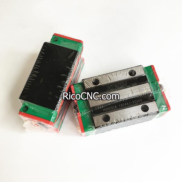 2pc HGH25CA Sliding Block Carriages Engraving HIWIN HGR25 Linear Guide Railway 