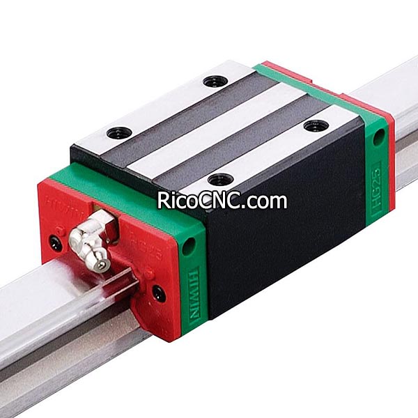 HIWIN HGR25 Linear Guide Railway 2pc HGH25CA Sliding Block Carriages Engraving