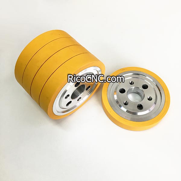 Standard Rubber Feed Rollers 140 Dia 35 Bore 25mm Wide for Woodworking Planer Moulders