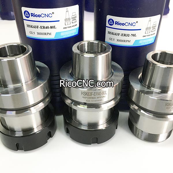 HSK63F ER40 Collet Chuck Tool Holder HSK 63F Taper for Woodworking CNC Router Machines