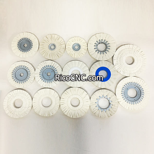 N3405N0002 (0000107048A) Buffing Wheels D150x19x10mm Cotton Brush for SCM Biesse AKRON Jade Edgebander