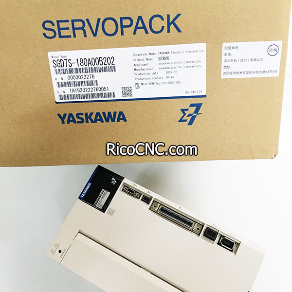 Yaskawa Servopack Amplifier AC Servo Drivers SGD7S-180A00B202