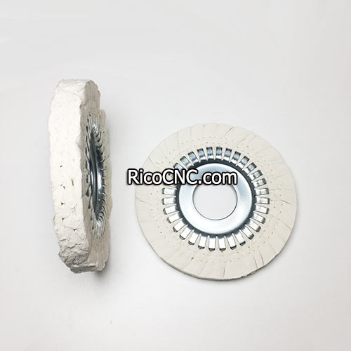 Buffing Wheel 180x50x20mm Fabric and Iron Core Polishing Wheel for Nanxing Edge Banding Machine Accessories