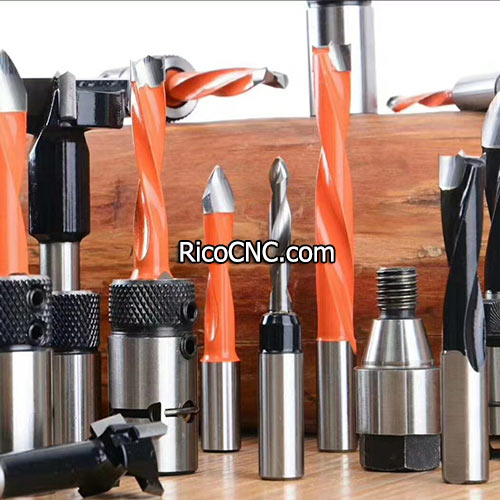 Solid Carbide Tipped Brad Point Drill Bits for Wood Dowel Boring Joinery Woodworking