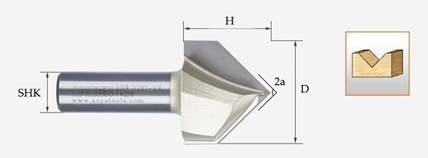 v chamfer bits