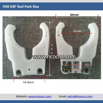 CNC Tool Clips HSK63F Horquillas de portaherramientas para el recambio del cambiador de herramientas