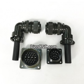 Conectores eléctricos Fanuc MIL Spec macho y hembra para servomotores