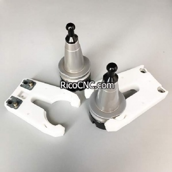 ISO30 Portaherramientas blanco Tenedor de plástico Clips de herramientas para la robótica CNC