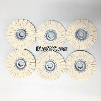 4-005-15-0187 Polishing Wheel 120х19х10mm Buffing Pad for Homag Brandt Edgebander with Hex Center