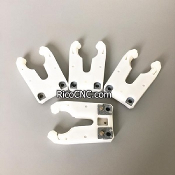 White Plastic BT30 Tool Holder Clamp Claw Clips for Automatic Tool Changer BT30