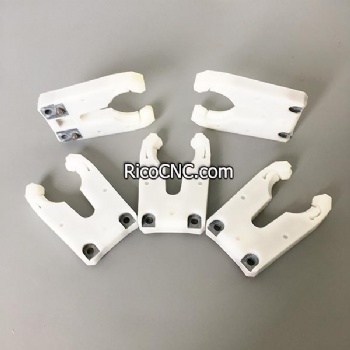 White Plastic BT30 Tool Holder Clamp Claw Clips for Automatic Tool Changer BT30