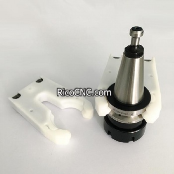 White Plastic BT30 Tool Holder Clamp Claw Clips for Automatic Tool Changer BT30