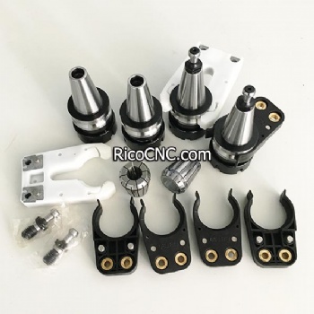 White Plastic BT30 Tool Holder Clamp Claw Clips for Automatic Tool Changer BT30