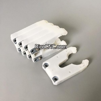 White Plastic BT30 Tool Holder Clamp Claw Clips for Automatic Tool Changer BT30