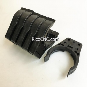 Pinzas de plástico negro CAT50 para el cambiador de herramientas CNC Mill ATC