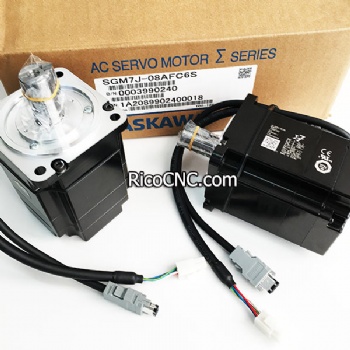 SGM7J-08AFC6S YASKAWA Sigma-7-Series 750W 2.39NM AC Servo Motor Rotativo