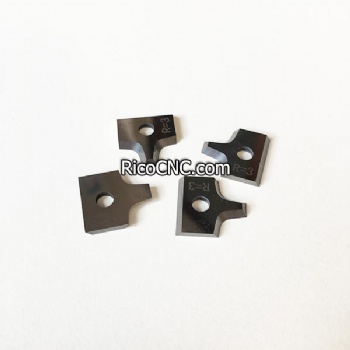 16x17.5x2 2R2 R3 Carbide Profile Scraper Edge Trimmer Insert Knives for Edgebander