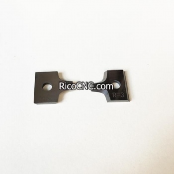 16x17.5x2 2R2 R3 Carbide Profile Scraper Edge Trimmer Insert Knives for Edgebander
