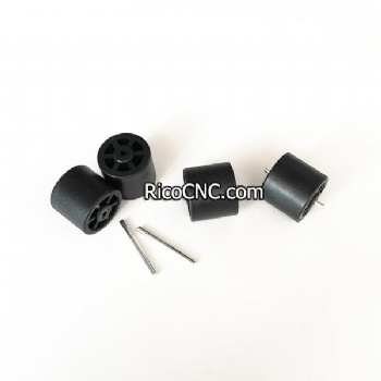 Edgebander Plastic Conveyor Side Support Roller Beam Wheels with Shaft Pins