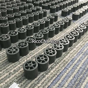 Edgebander Plastic Conveyor Side Support Roller Beam Wheels with Shaft Pins