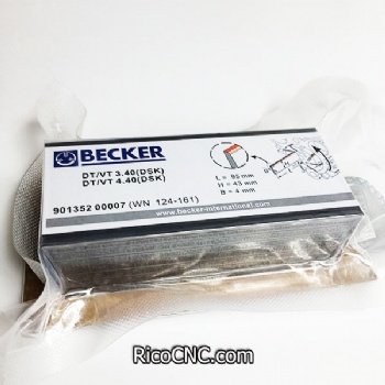 WN124-161 Paletas de carbono Becker 90135200007 para bombas de vacío Becker