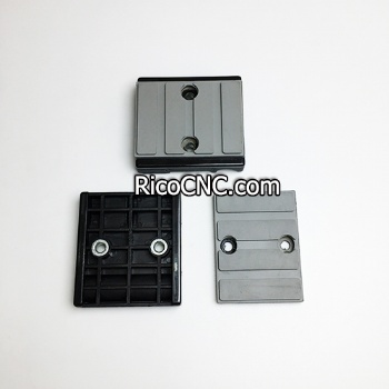 80x72x18mm Almohadilla de cadena gris para encoladora de cantos Nanxing y Fravol