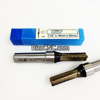 Tiger TCT T007 3 Flutes Slot Mortising CNC Router Bits for Plywood Chipboard Cutting