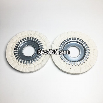 Buffing Wheel 180x50x20mm Fabric and Iron Core Polishing Wheel for Nanxing Edge Banding Machine Accessories