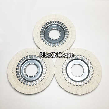 Buffing Wheel 180x50x20mm Fabric and Iron Core Polishing Wheel for Nanxing Edge Banding Machine Accessories