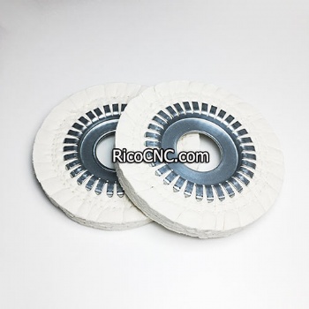 Buffing Wheel 180x50x20mm Fabric and Iron Core Polishing Wheel for Nanxing Edge Banding Machine Accessories