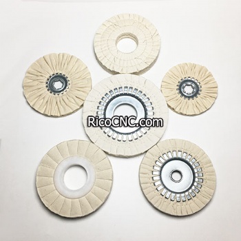 Buffing Wheel 180x50x20mm Fabric and Iron Core Polishing Wheel for Nanxing Edge Banding Machine Accessories