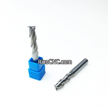 Solid Carbide Two Flutes End Mills for Aluminum Cutting and Carving