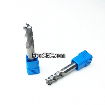 Three Flutes Solid Carbide CNC End Mills for Aluminum Carving