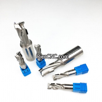 Z=1+1 Diamond Spiral Cutters 1 Flute Left Spiral PCD Router Bits