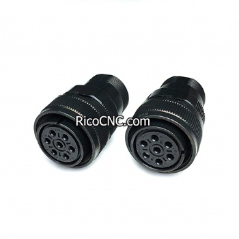 JAE JL04V-6A20-15SE-EB-R 7 Position Circular Connector Plug Female Sockets Solder Cup