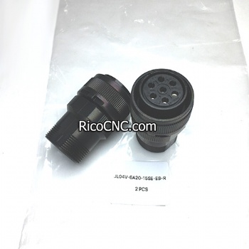 JAE JL04V-6A20-15SE-EB-R 7 Position Circular Connector Plug Female Sockets Solder Cup