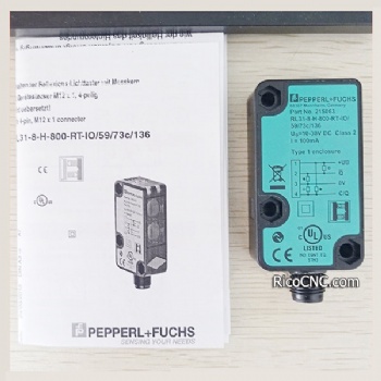 Pepperl+Fuchs Sensor de supresión de fondo RL31-8-H-800-RT-IO/59/73c/136 Sensor fotoeléctrico de conmutación