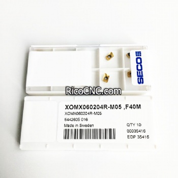 Original SECO XOMX060204R-M05 F40M Carbide Milling Inserts