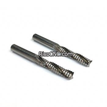 CNC Solid Carbide 3 Flutes Up-cut Spiral Chip Breaker Roughing Router Bit