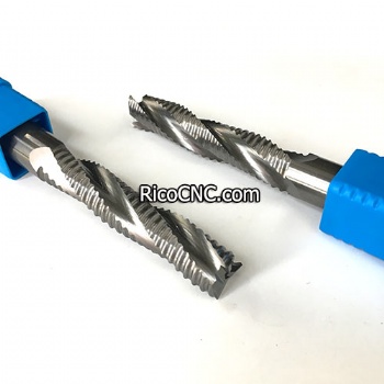 CNC Solid Carbide 3 Flutes Up-cut Spiral Chip Breaker Roughing Router Bit