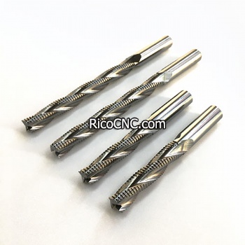 CNC Solid Carbide 3 Flutes Up-cut Spiral Chip Breaker Roughing Router Bit