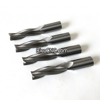 CNC Solid Carbide 3 Flutes Up-cut Spiral Chip Breaker Roughing Router Bit