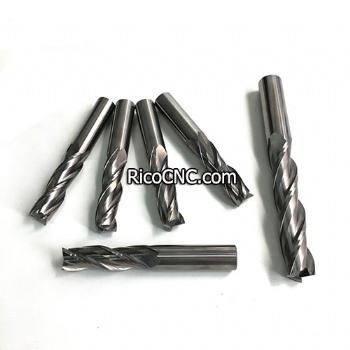 Triple 3 Flutes Carbide Up-cut Spiral Router Bit End Mill Cutters for Wood