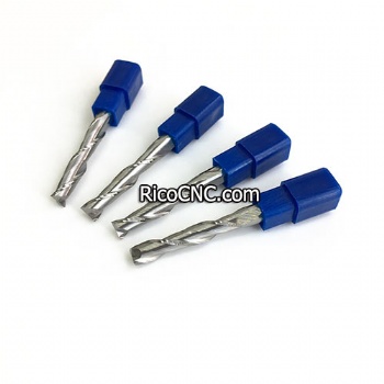 Solid Carbide 2 Flutes Spiral Up Cut Endmill Router Bits for Wood Cutting