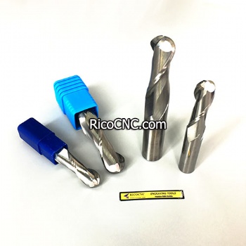 Two Flute Ball Nose Up-Cut Spiral Solid Carbide CNC Router Bit