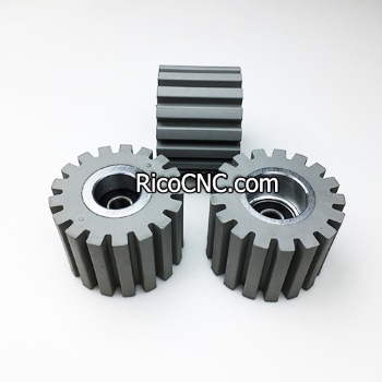 54x8x40mm New Grey Rubber Roller Pressure Wheel for Lobo Auto Edgebander