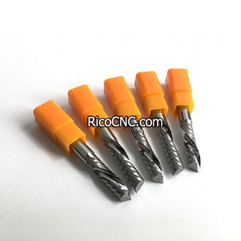 Single Edge O Flute Downcut End Mills 1 Flute Down Cut Spiral Router Bits