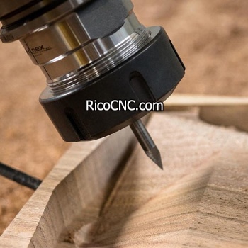 Broca de carburo de fondo plano en forma de V para el tallado de madera en el router CNC